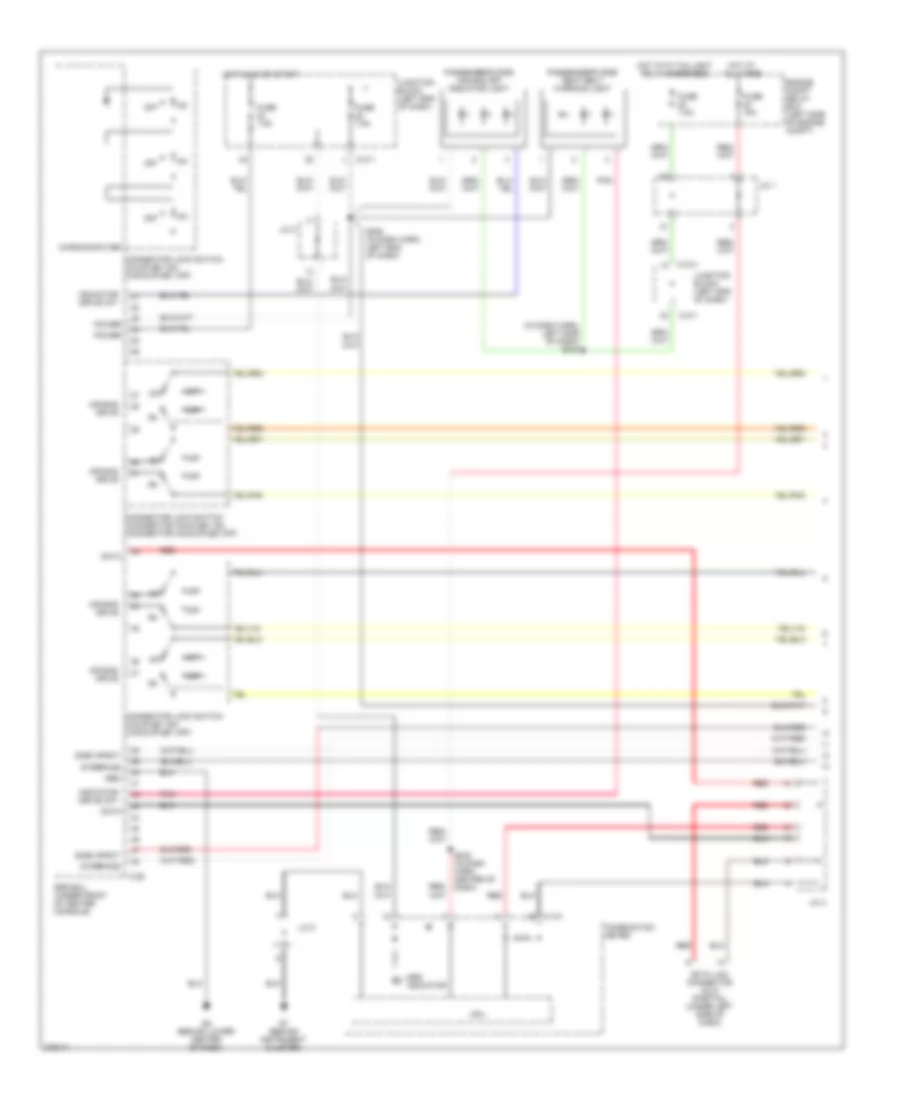 Supplemental Restraints Wiring Diagram 1 of 3 for Mitsubishi Endeavor LS 2008