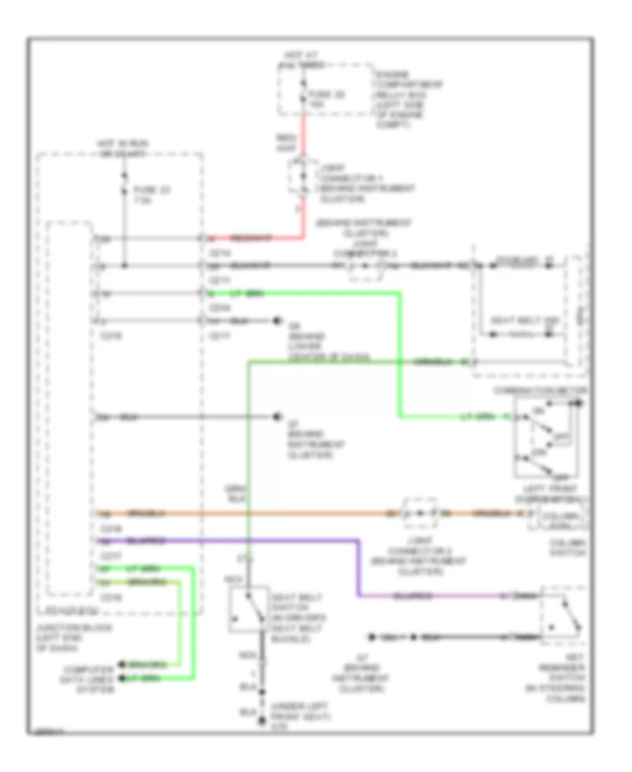 Chime Wiring Diagram for Mitsubishi Endeavor LS 2008