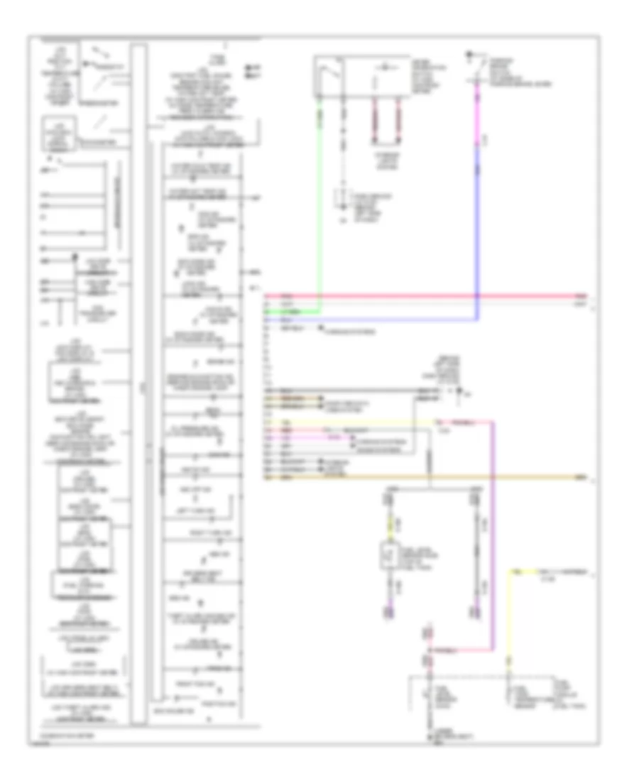 Instrument Cluster Wiring Diagram 1 of 2 for Mitsubishi Outlander ES 2014