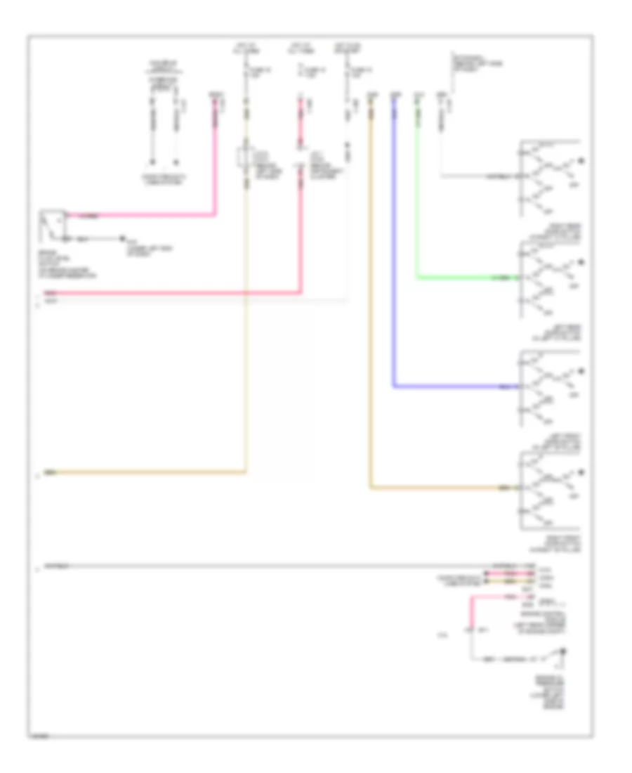 Instrument Cluster Wiring Diagram (2 of 2) for Mitsubishi Outlander ES 2014