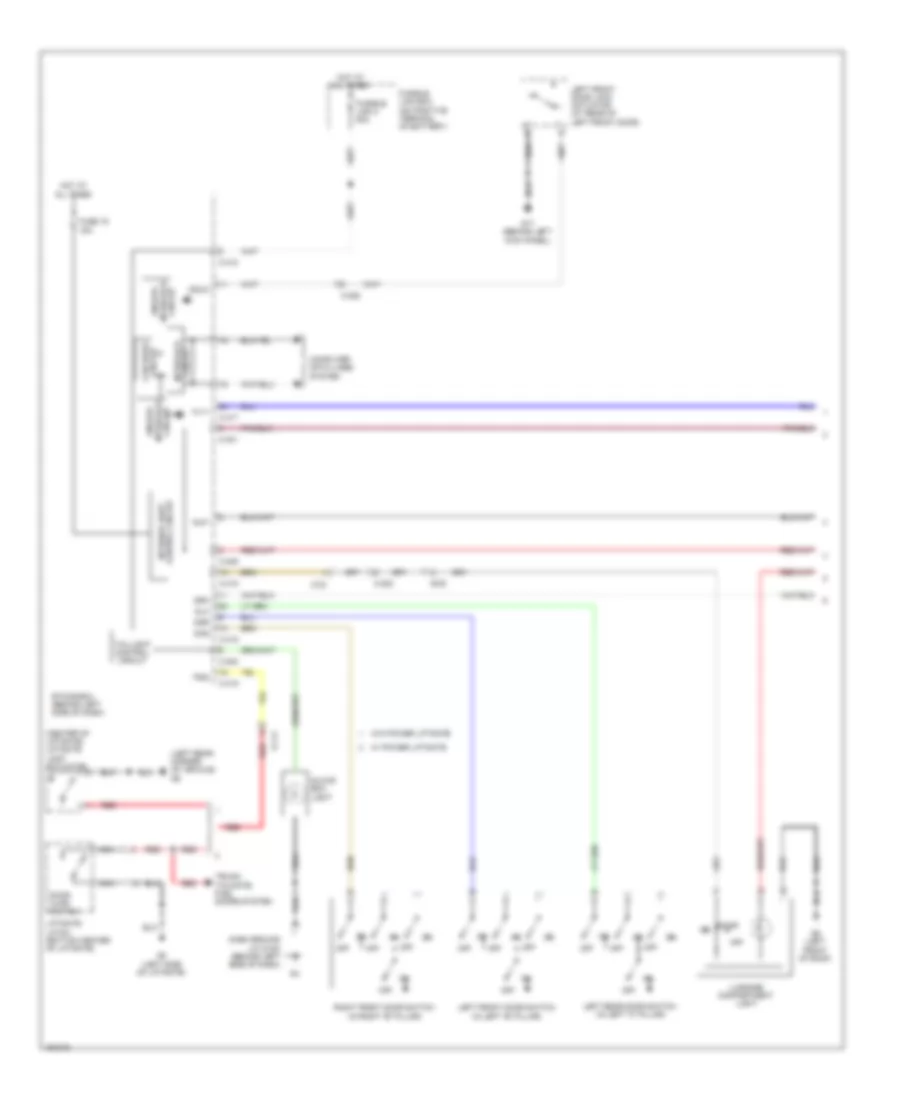 Courtesy Lamps Wiring Diagram 1 of 2 for Mitsubishi Outlander ES 2014