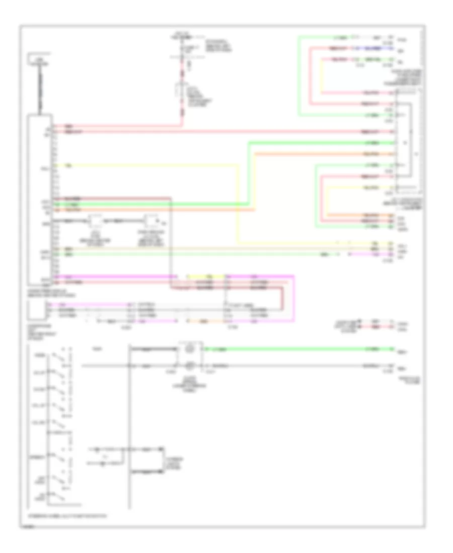Hands Free Module Wiring Diagram, without Multi-Communication System for Mitsubishi Outlander ES 2014