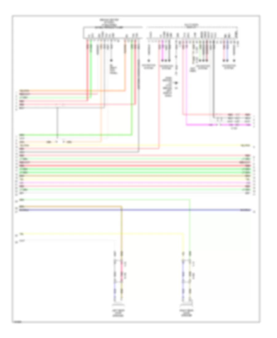 Navigation Wiring Diagram, without Amplifier (2 of 3) for Mitsubishi Outlander ES 2014