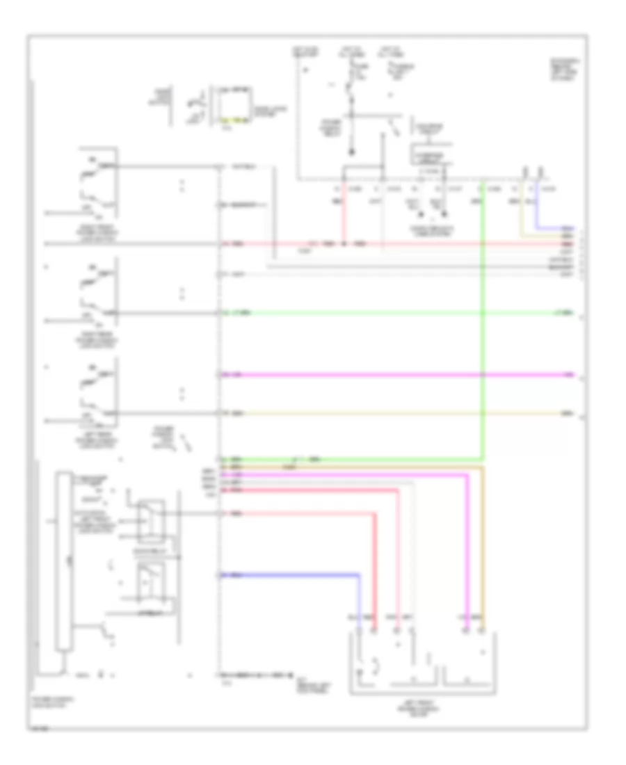 Power Windows Wiring Diagram 1 of 2 for Mitsubishi Outlander ES 2014