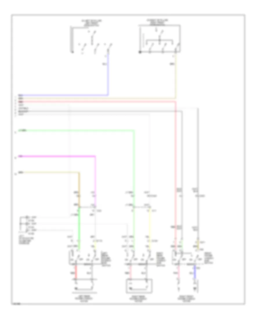 Power Windows Wiring Diagram 2 of 2 for Mitsubishi Outlander ES 2014
