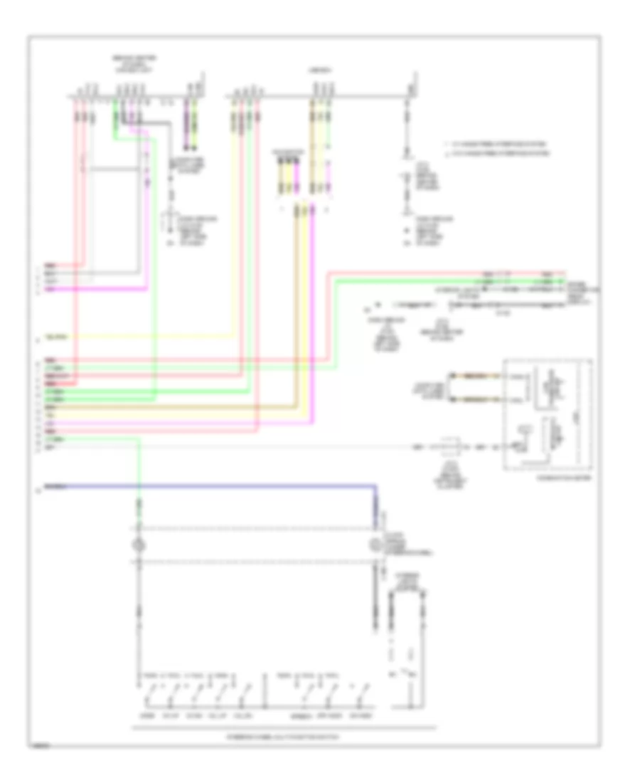 Radio Wiring Diagram, with Multi-Communication System without Amplifier (3 of 3) for Mitsubishi Outlander ES 2014