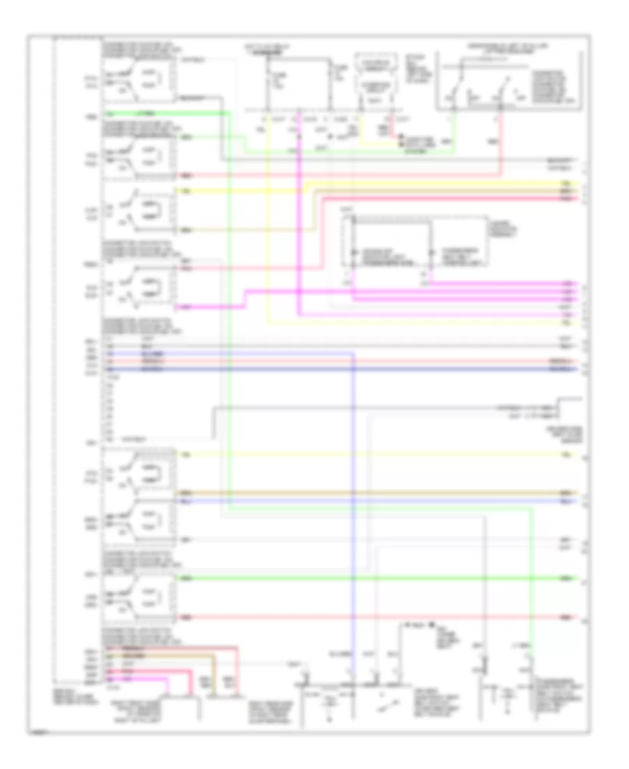 Supplemental Restraints Wiring Diagram 1 of 4 for Mitsubishi Outlander ES 2014