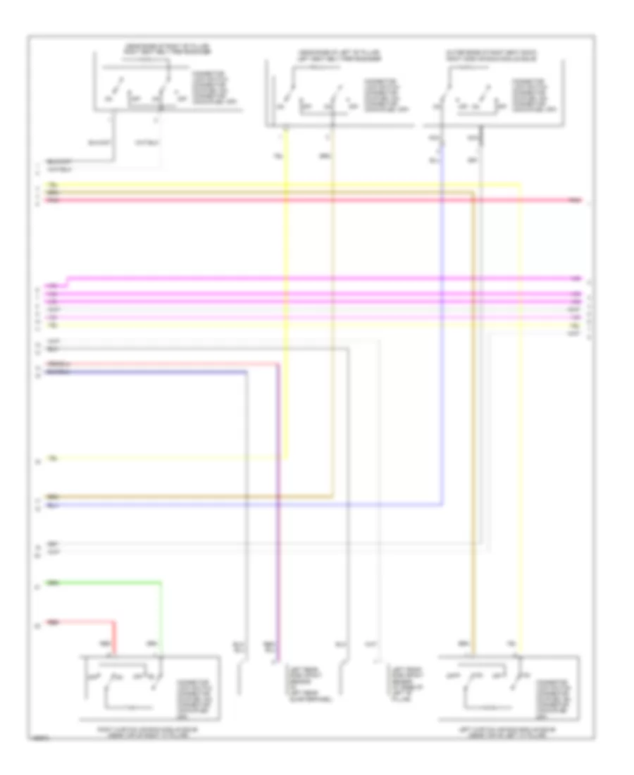 Supplemental Restraints Wiring Diagram (2 of 4) for Mitsubishi Outlander ES 2014