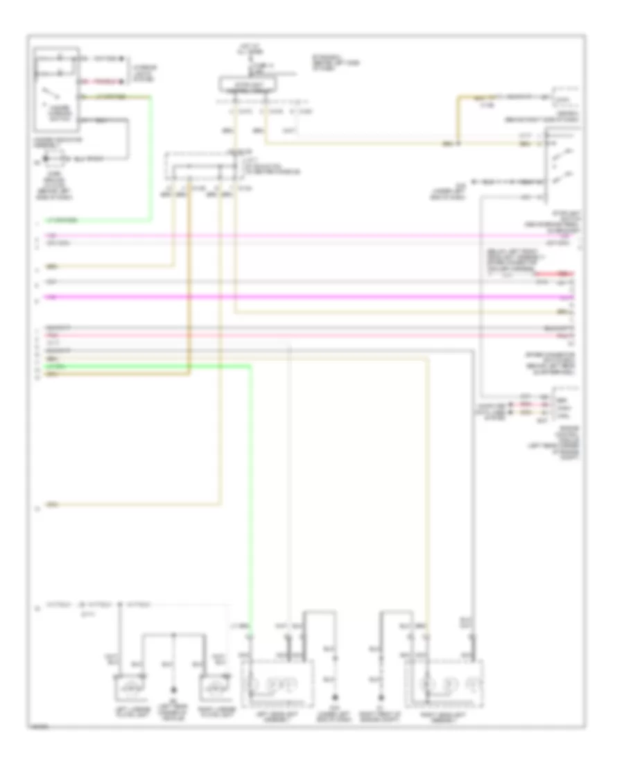 Exterior Lamps Wiring Diagram 2 of 3 for Mitsubishi Outlander GT 2014
