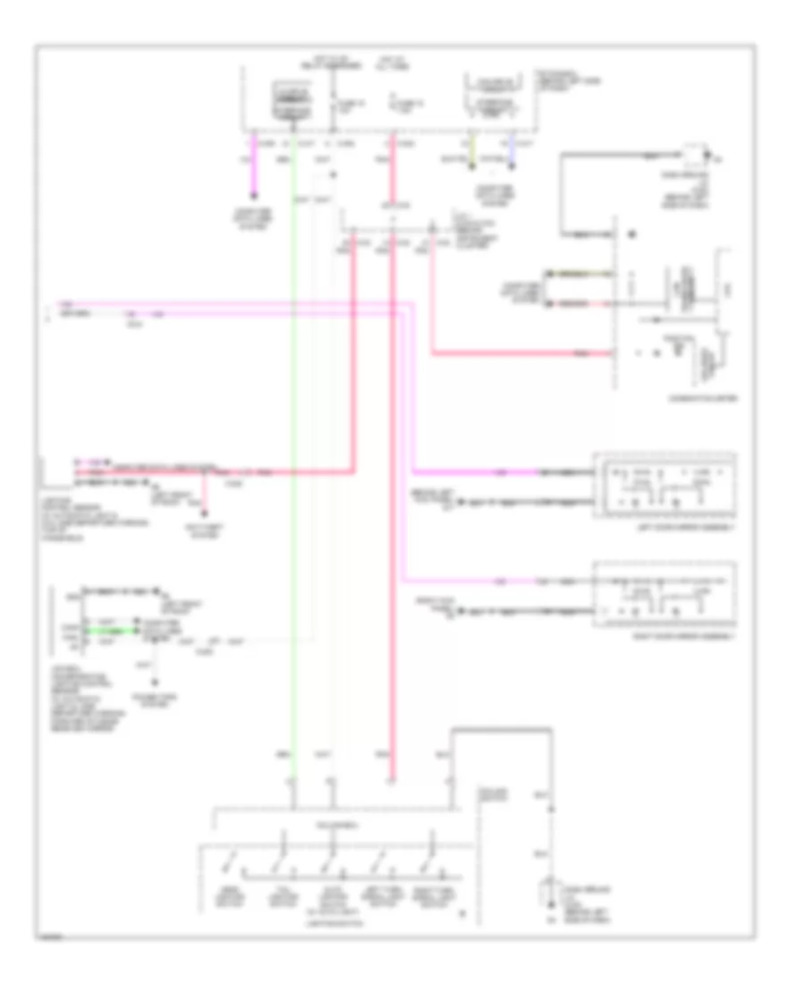 Exterior Lamps Wiring Diagram 3 of 3 for Mitsubishi Outlander GT 2014
