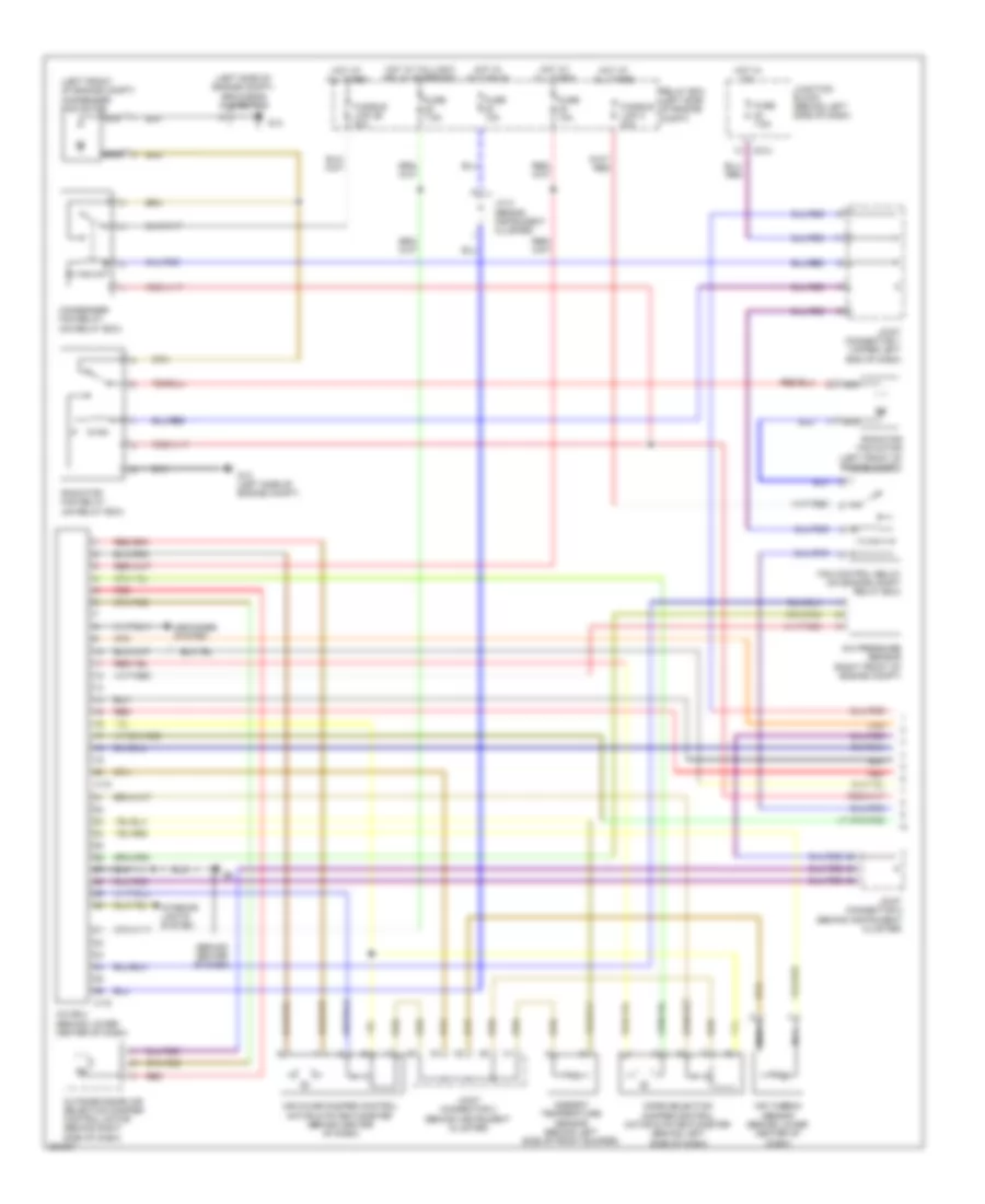 Manual AC Wiring Diagram, Middle Option (1 of 2) for Mitsubishi Galant DE 2008