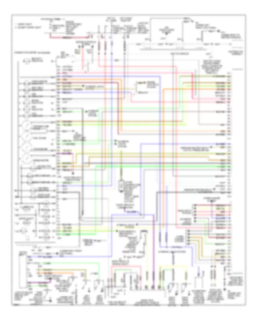 Instrument Cluster Wiring Diagram Base for Mitsubishi Diamante ES 2004