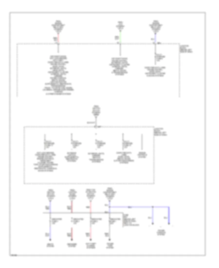 Power Distribution Wiring Diagram 3 of 3 for Mitsubishi Diamante ES 2004