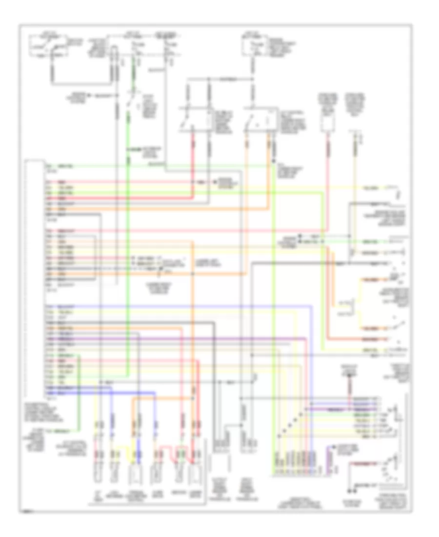 AT Wiring Diagram, without Sport Shift for Mitsubishi Diamante ES 2004