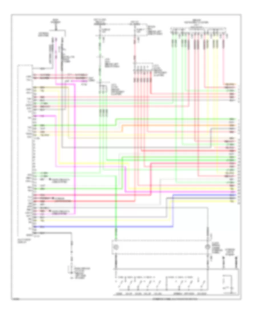 Navigation Wiring Diagram, with Amplifier (1 of 3) for Mitsubishi Outlander SE 2014