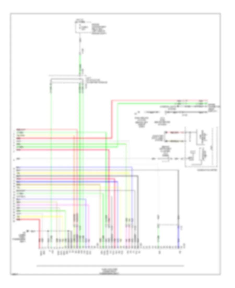 Radio Wiring Diagram, without Multi-Communication System with Amplifier (3 of 3) for Mitsubishi Outlander SE 2014