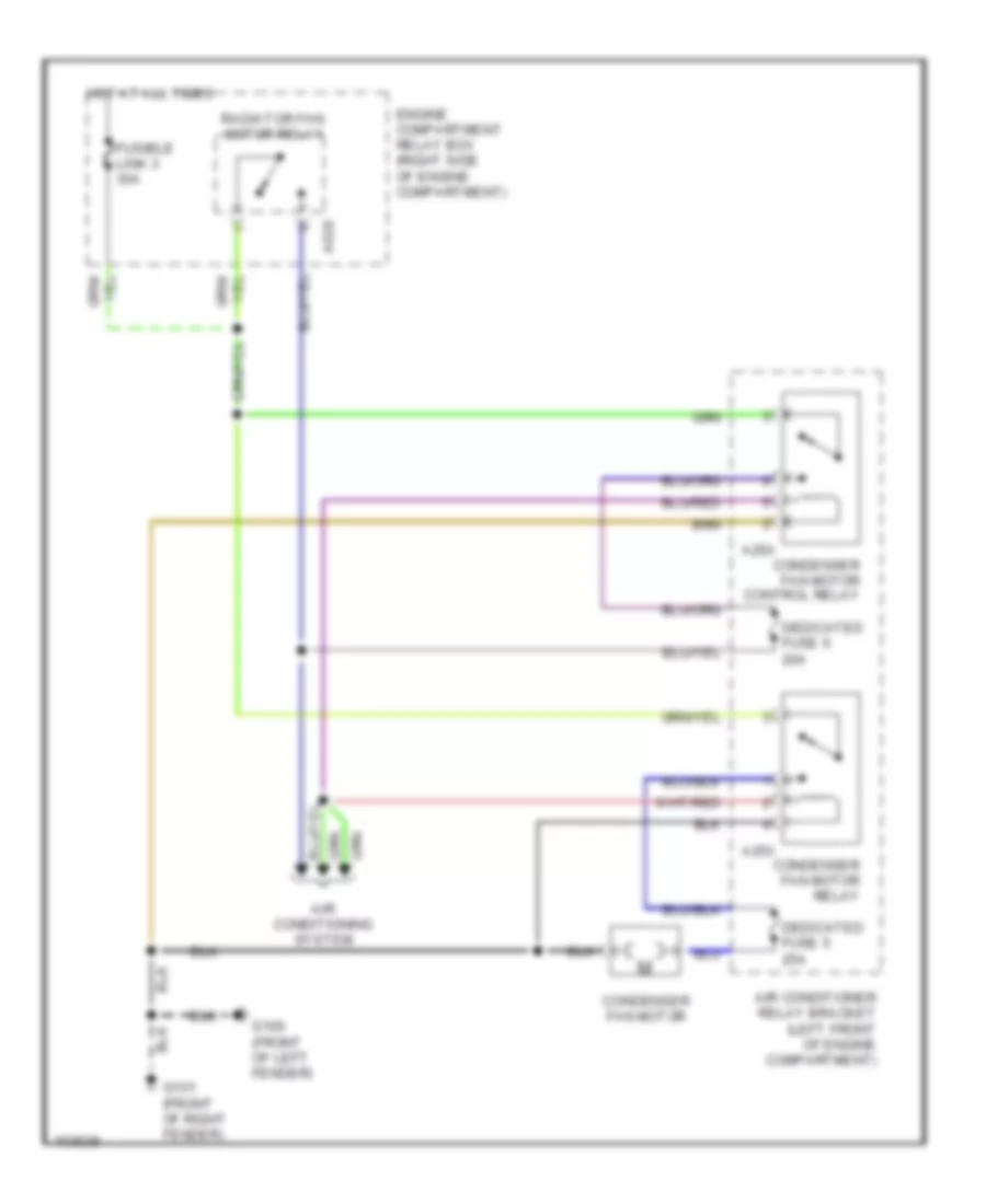 1 5L Condenser Cooling Fan Wiring Diagram for Mitsubishi Mirage 1992