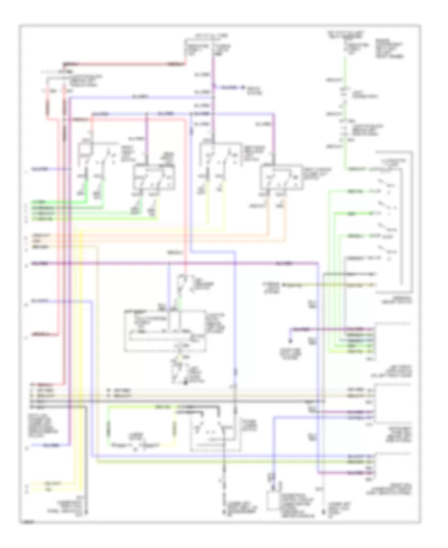 Memory Systems Wiring Diagram 2 of 2 for Mitsubishi Diamante LS 2004