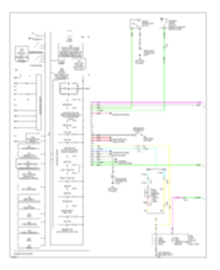 Instrument Cluster Wiring Diagram 1 of 2 for Mitsubishi Outlander Sport ES 2014