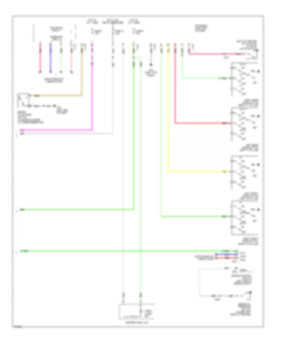 Instrument Cluster Wiring Diagram (2 of 2) for Mitsubishi Outlander Sport ES 2014