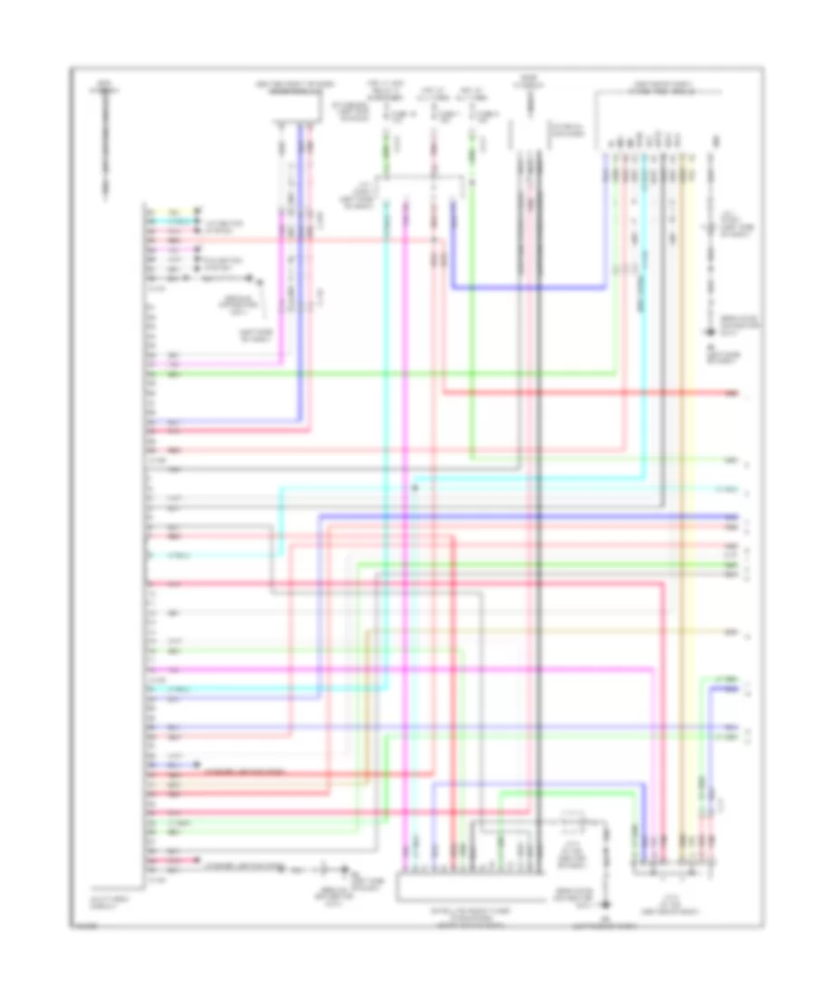 Navigation Wiring Diagram with Amplifier 1 of 3 for Mitsubishi Outlander Sport ES 2014
