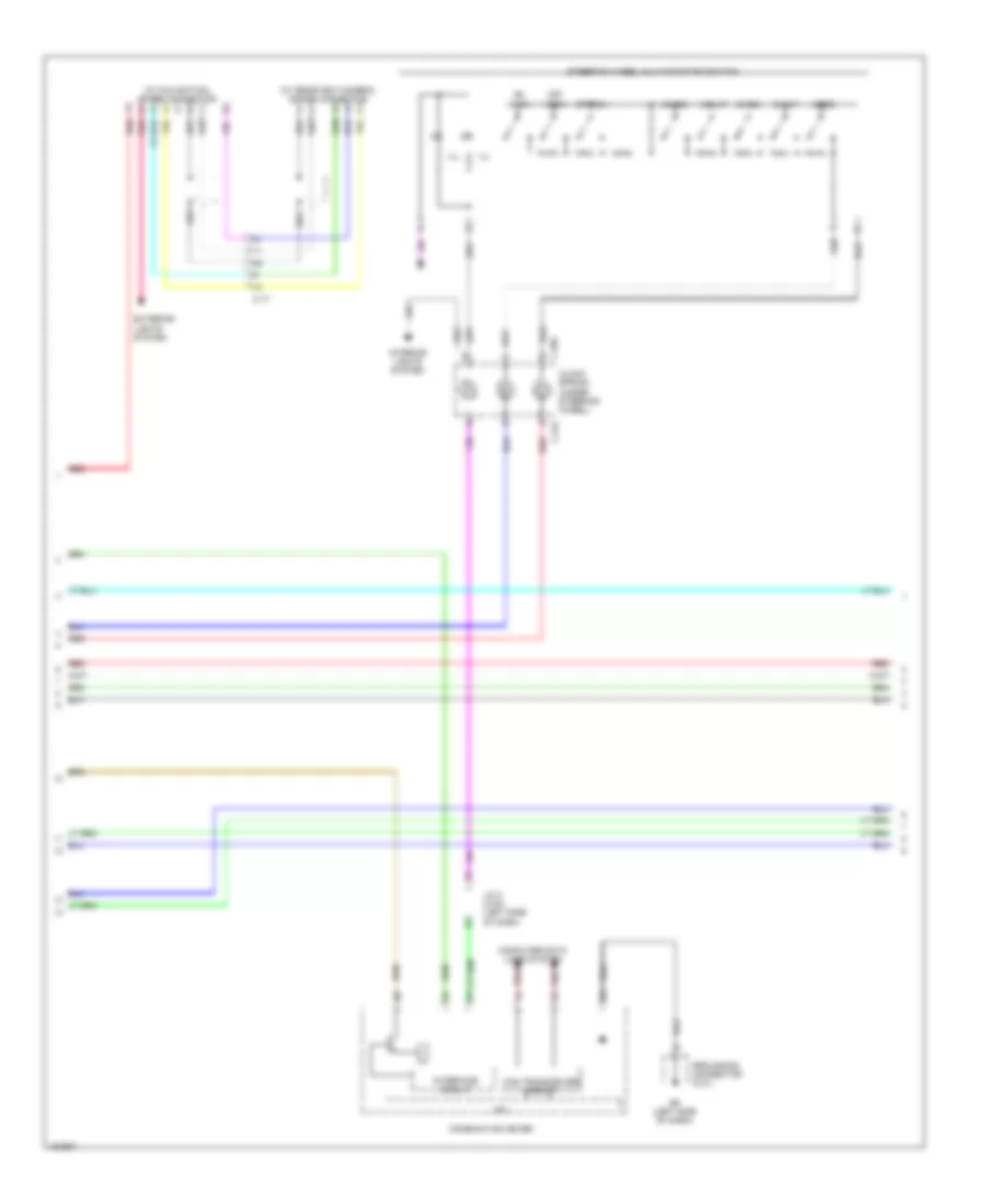 Navigation Wiring Diagram, with Amplifier (2 of 3) for Mitsubishi Outlander Sport ES 2014