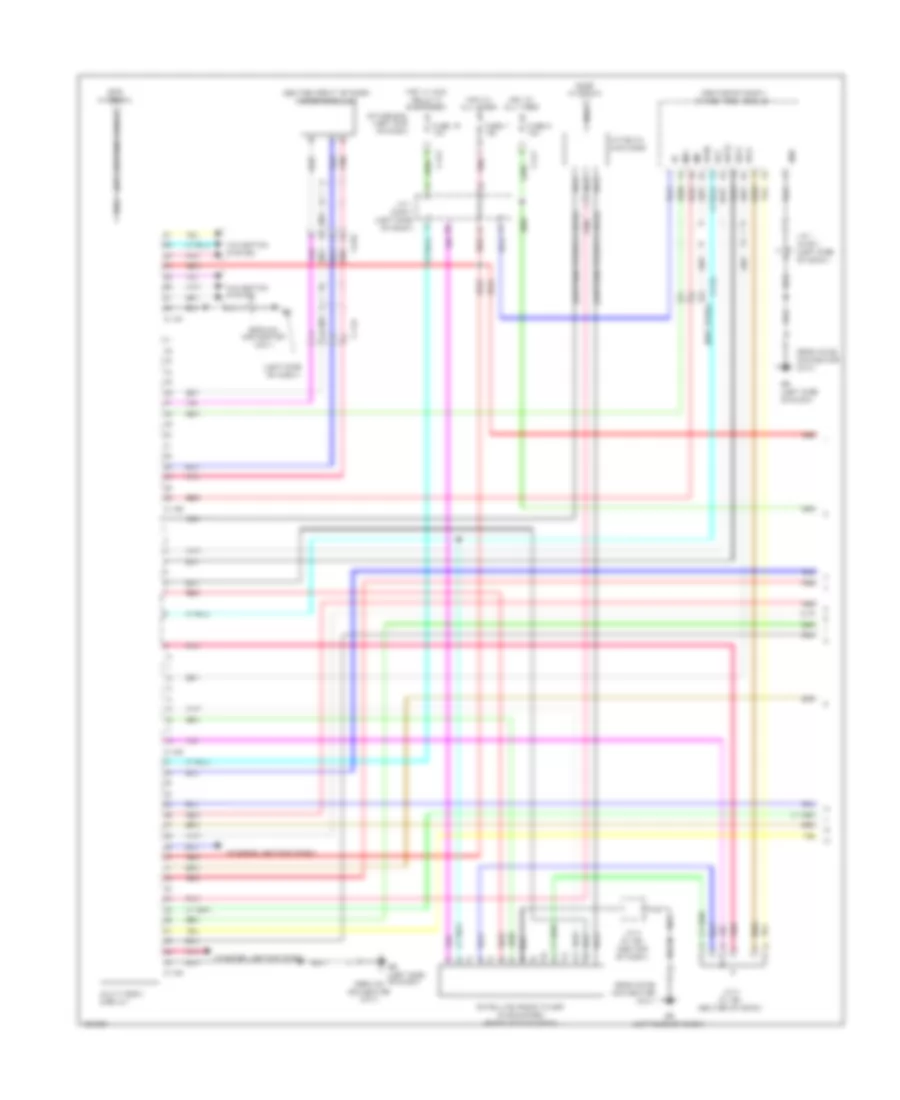Navigation Wiring Diagram without Amplifier 1 of 2 for Mitsubishi Outlander Sport ES 2014