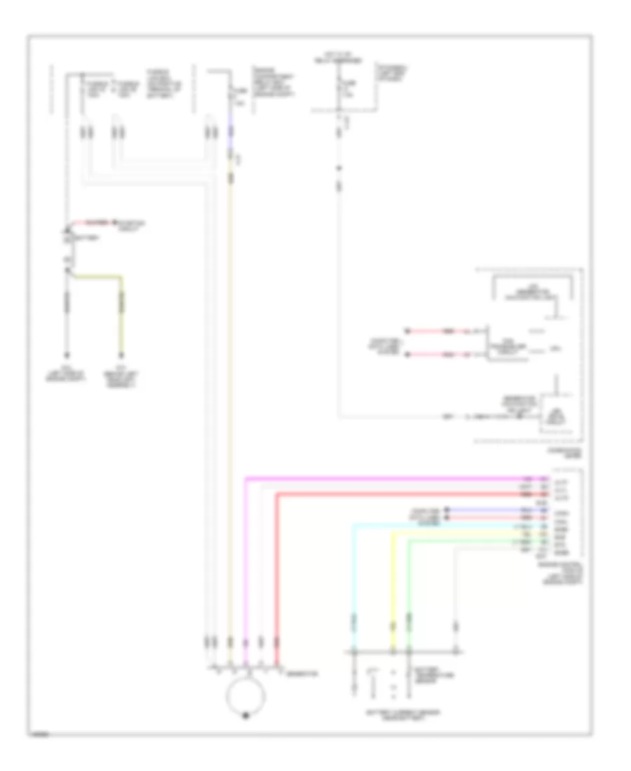 Charging Wiring Diagram for Mitsubishi Outlander Sport ES 2014