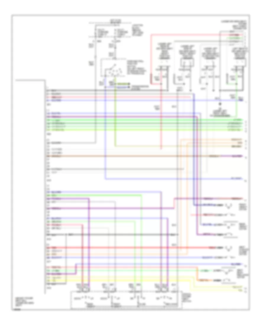 Memory Systems Wiring Diagram 1 of 2 for Mitsubishi Diamante VR X 2004