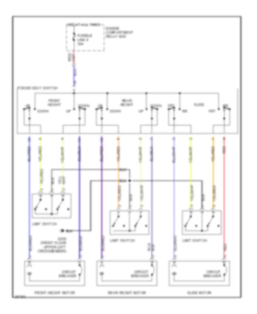Power Seat Wiring Diagrams for Mitsubishi Eclipse GS 1995
