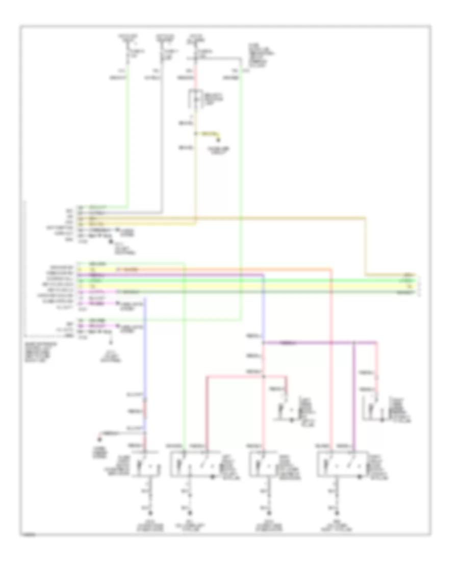 Электросхема открывания авто (1 из 2) для Nissan Pathfinder LE 2004