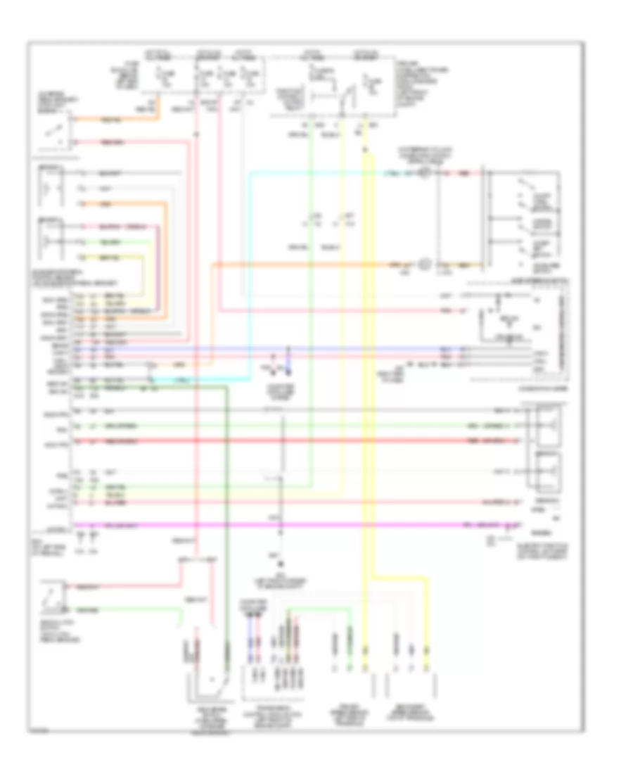 Электросхема системы круизконтроля для Nissan Sentra SE-R 2012