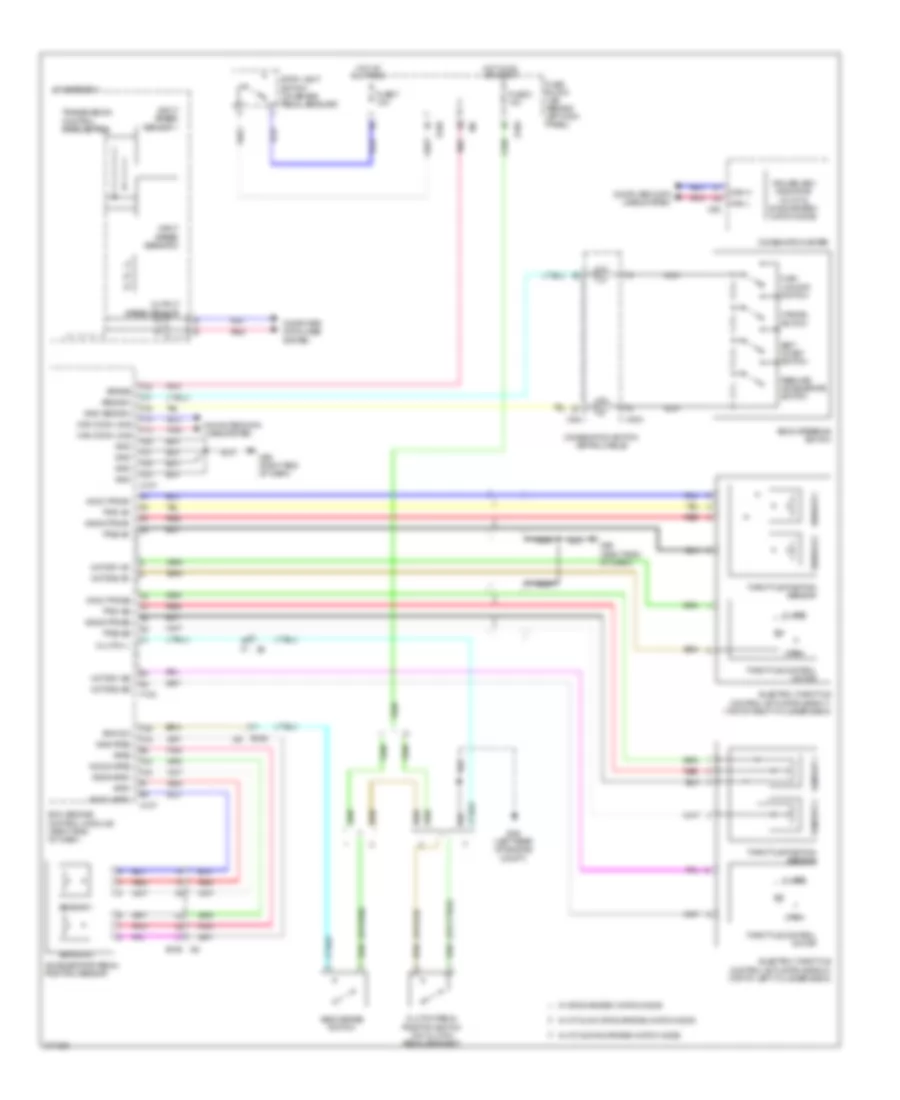Электросхема системы круизконтроля для Nissan 370Z 2014