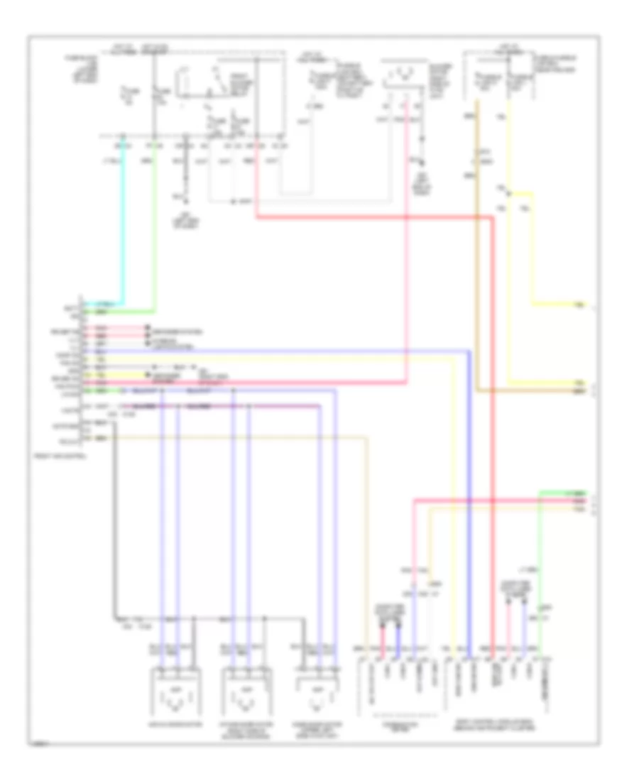 Электросхема кондиционера с ручный управлением (1 из 2) для Nissan Altima 2014