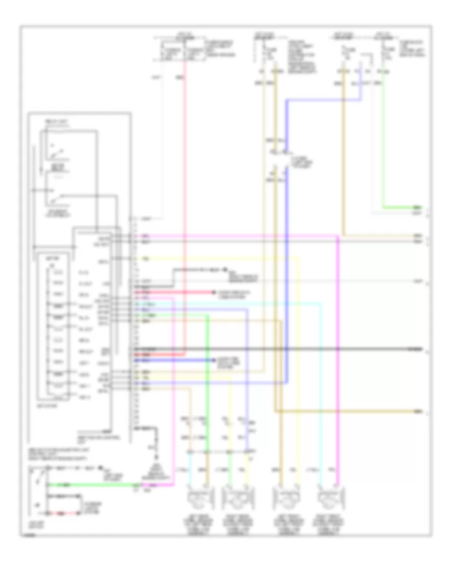 Электросхема антиблокировочной тормозной системы АБС (ABS) (1 из 2) для Nissan Altima 2014