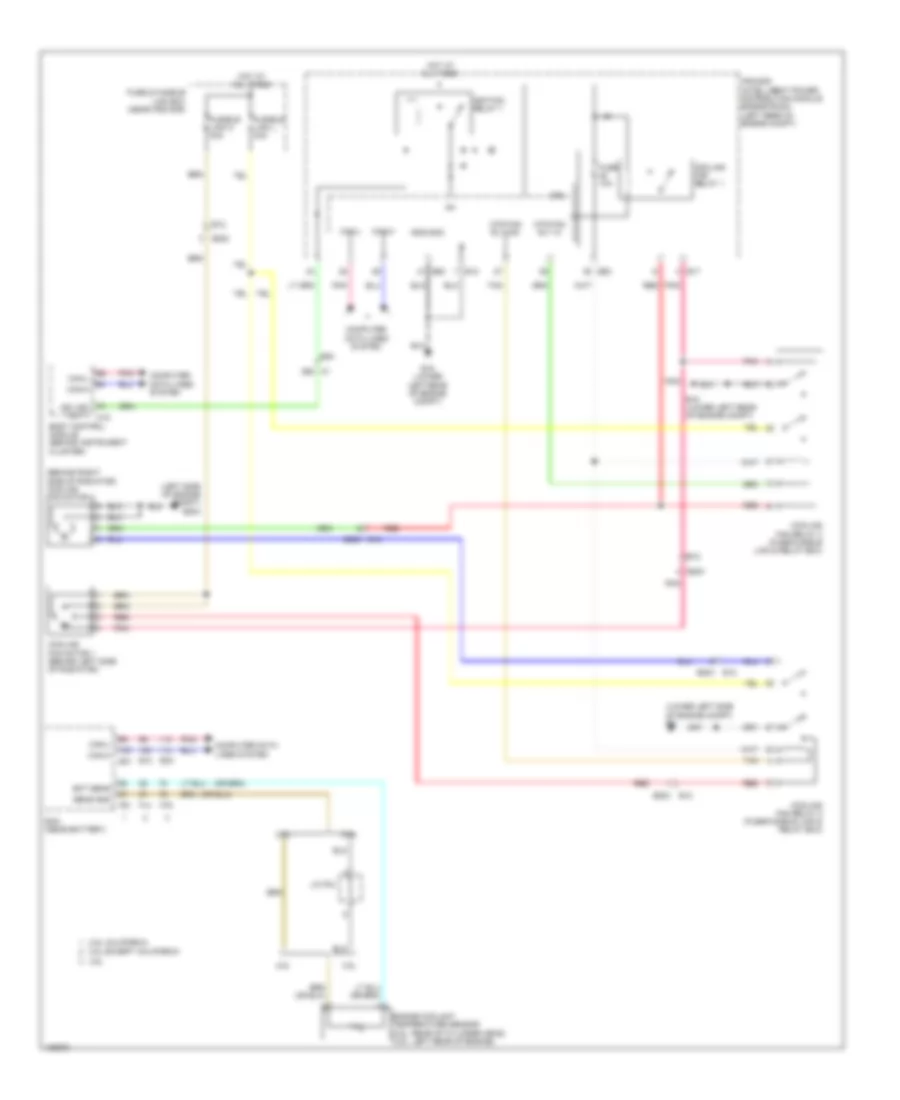 Электросхема системы охлаждения для Nissan Altima 2014