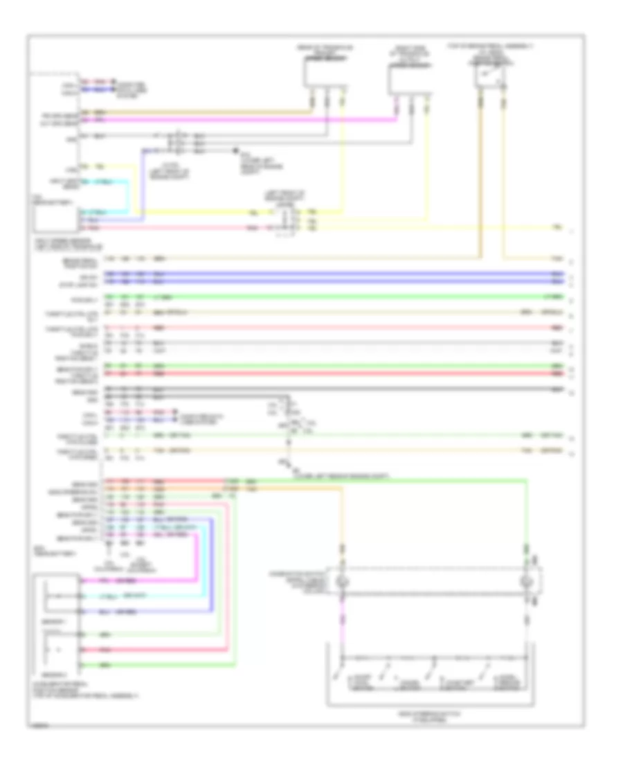 Электросхема системы круизконтроля (1 из 2) для Nissan Altima 2014