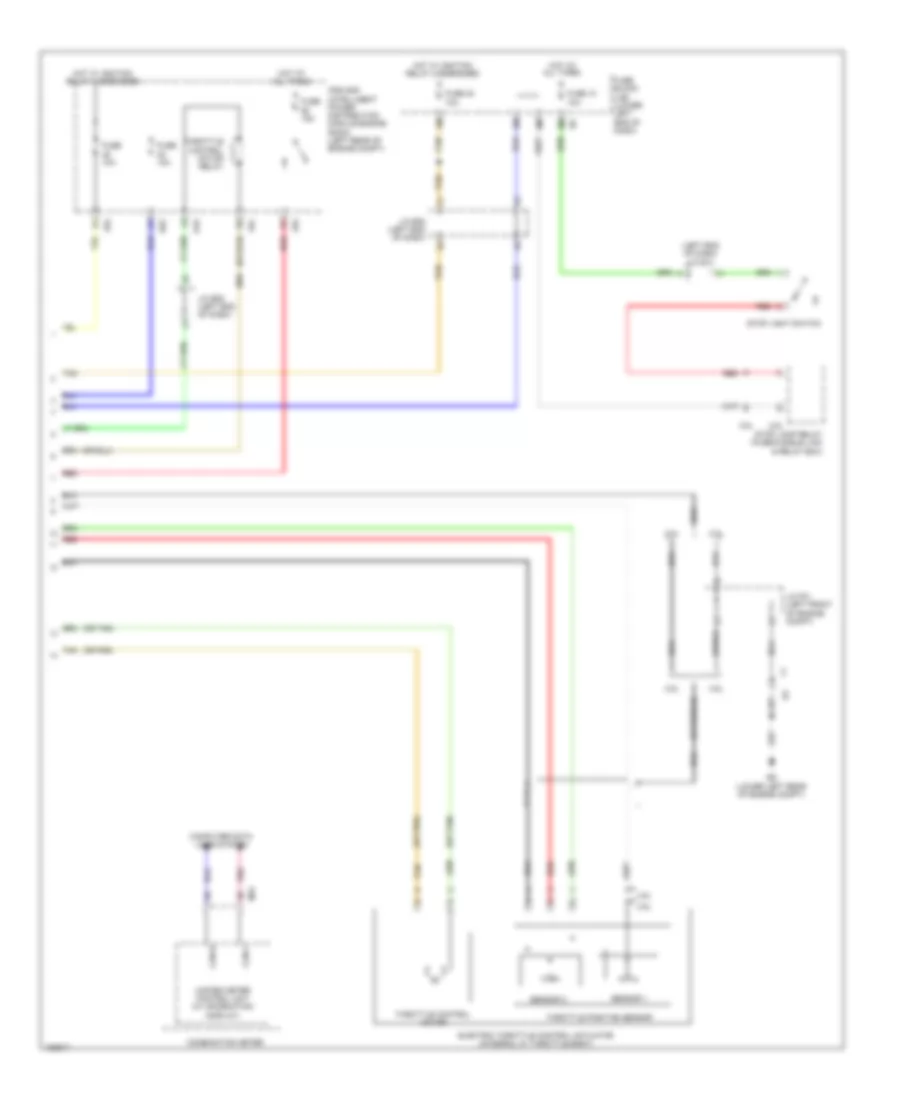 Электросхема системы круизконтроля (2 из 2) для Nissan Altima 2014