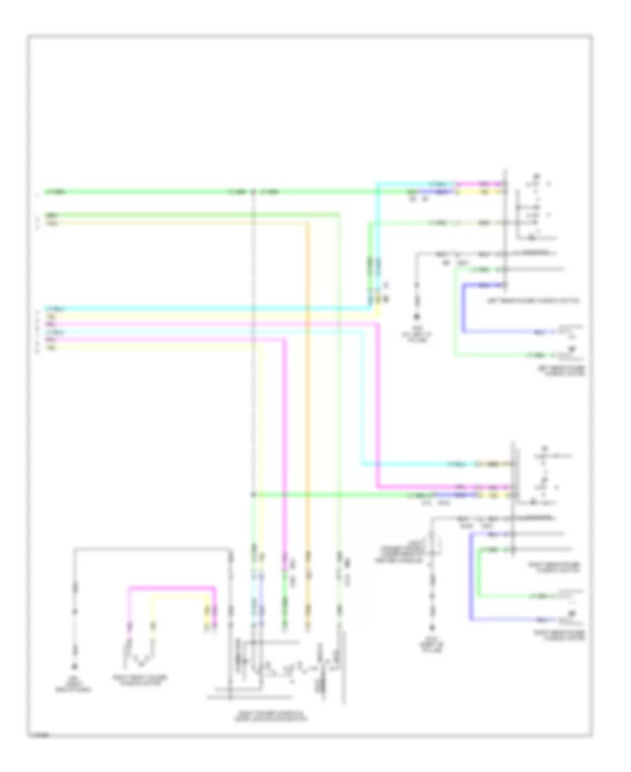 Электросхема стеклоподъемников, С Система Антиповышения Водительской стороны (2 из 2) для Nissan Altima 2014