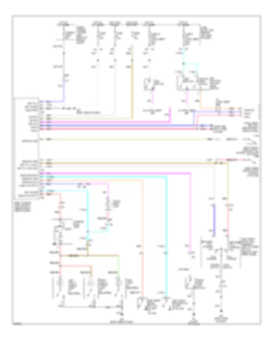 Электросхема подсветки для Nissan Sentra 2011