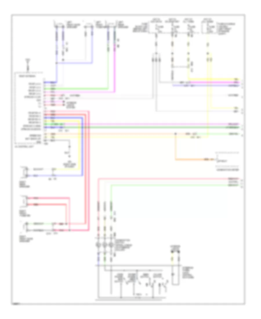 Электрсхема магнитолы. Премиум комплектация., without Rockford Fosgate & Navigation (1 из 2) для Nissan Sentra SE-R Spec V 2011