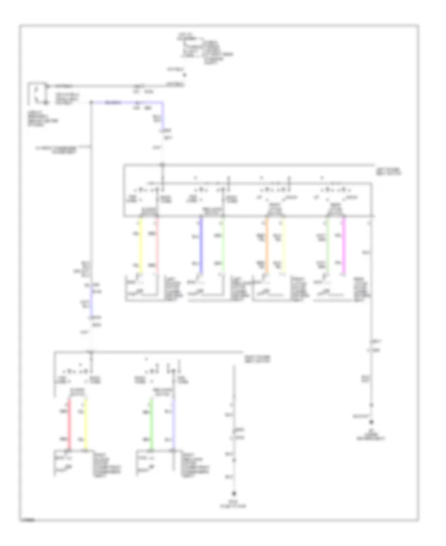 Электросхема привода сидений для Nissan Titan SL 2012