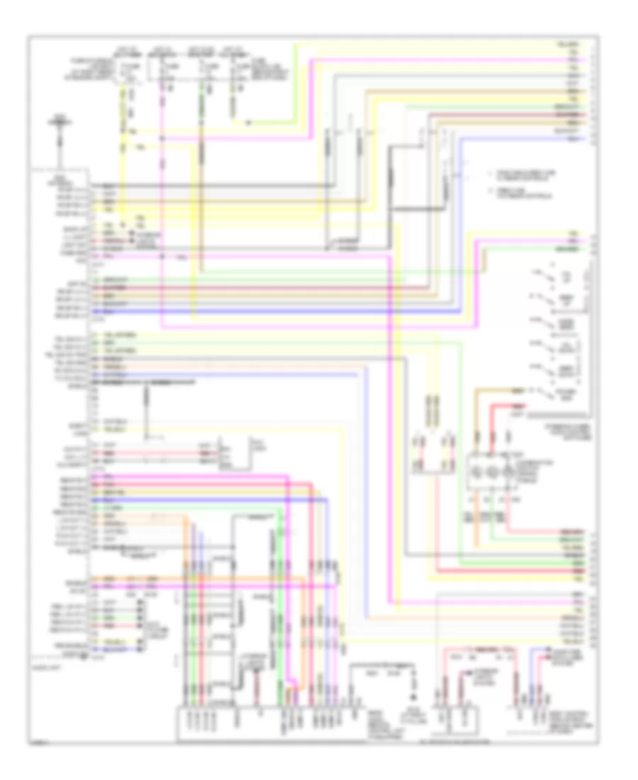 Электрсхема магнитолы. Премиум комплектация., без Навигация (1 из 3) для Nissan Titan SL 2012