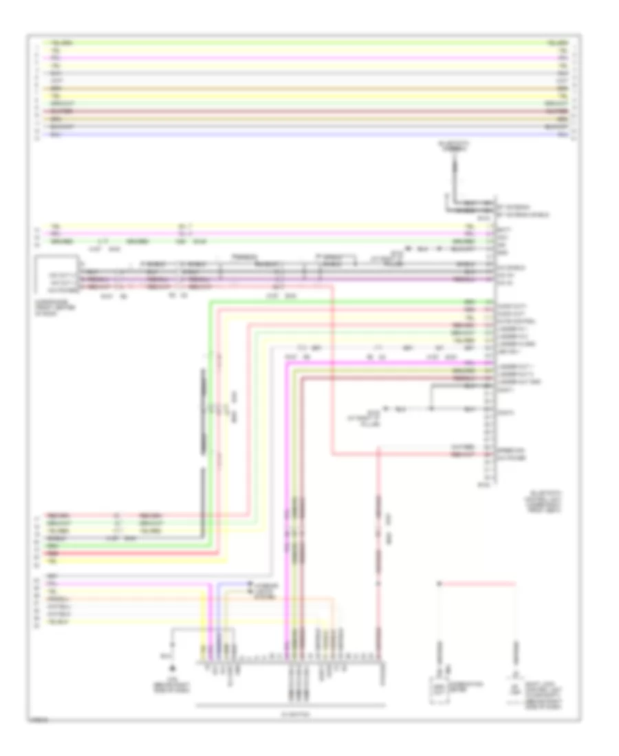 Электрсхема магнитолы. Премиум комплектация., без Навигация (2 из 3) для Nissan Titan SL 2012