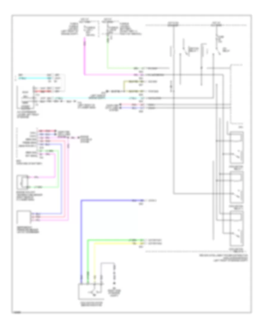 Электросхема кондиционера с ручный управлением (2 из 2) для Nissan Sentra FE-S 2014