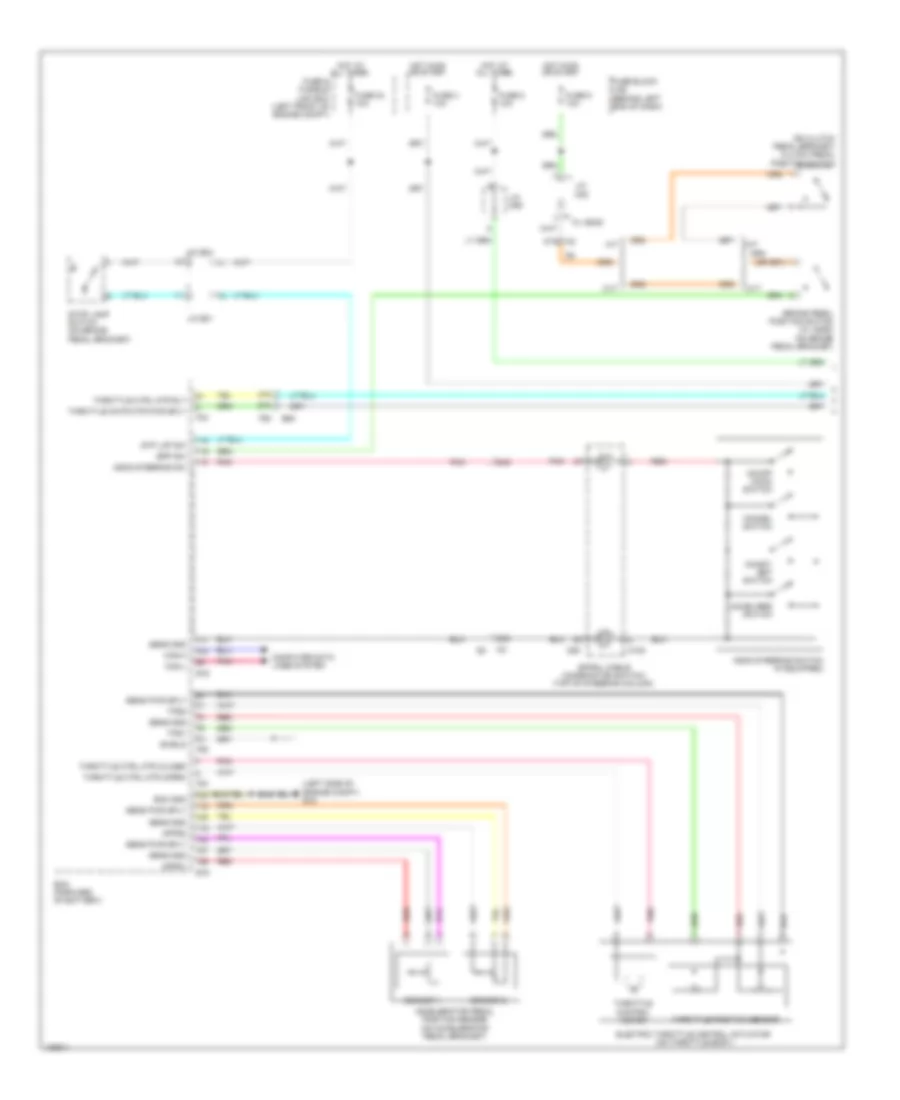 Электросхема системы круизконтроля (1 из 2) для Nissan Sentra FE-S 2014