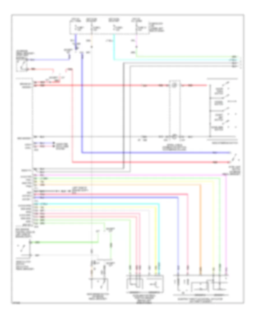 Электросхема системы круизконтроля, хэтчбек (1 из 2) для Nissan Versa S 2012