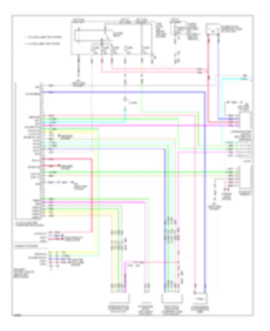 Электросхема кондиционера с ручный управлением (1 из 2) для Nissan Sentra FE+SV 2014