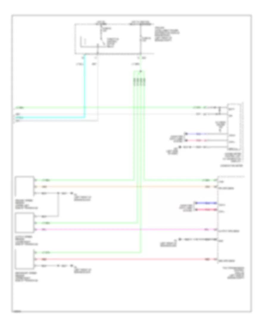 Электросхема системы круизконтроля (2 из 2) для Nissan Sentra FE+SV 2014