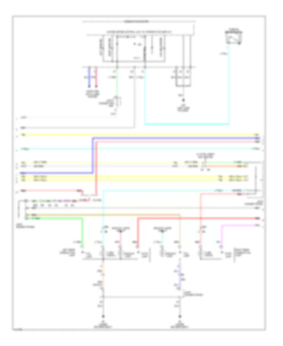 Электросхема внешнего освещения (2 из 3) для Nissan Sentra FE+SV 2014